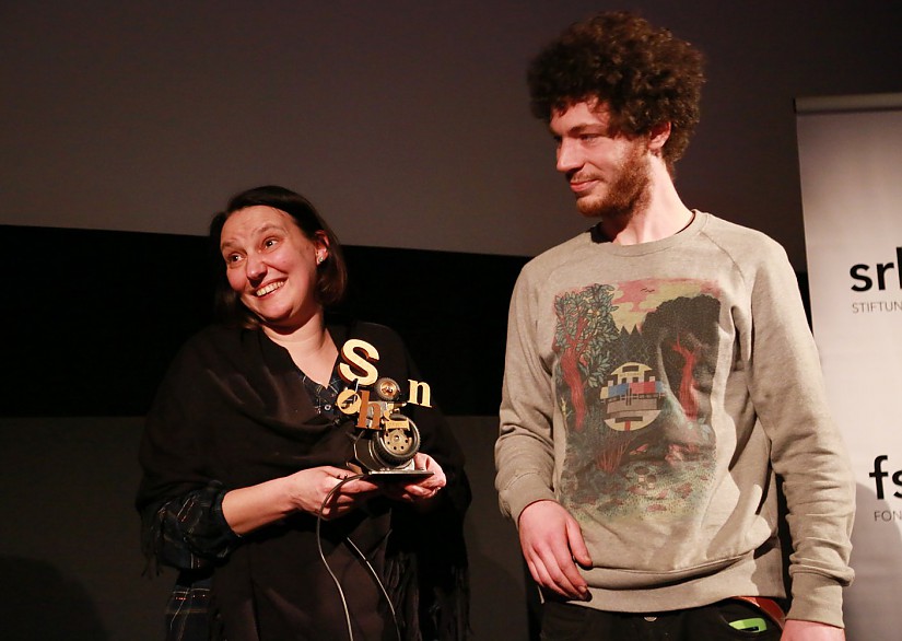 Andreas von Stosch auf der Preisverleihung des "SonOhr Festival"; Quelle: SonOhr Festival