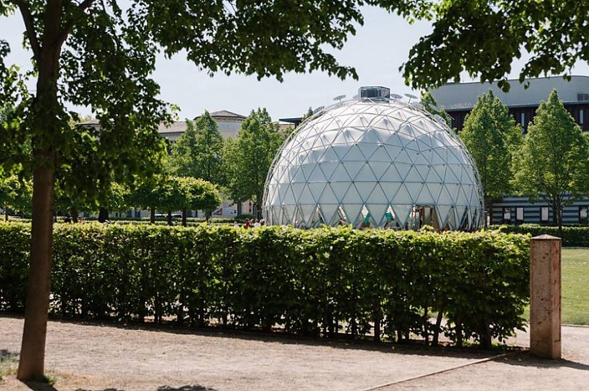 Klima-Pavillon 2018 in Weimar, Foto: Matthias Eckert Klima-Pavillon 2018 in Weimar, Foto: Matthias Eckert