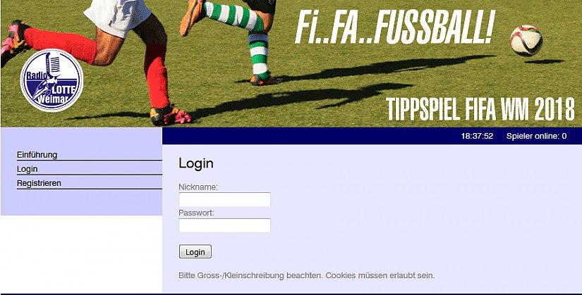 Tippspiel-Screenshot