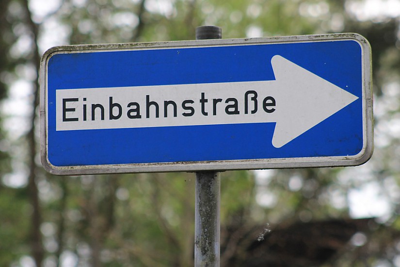 Einbahnstrasse - Symbolbild, Quelle: Pixabay Einbahnstrasse - Symbolbild, Quelle: Pixabay