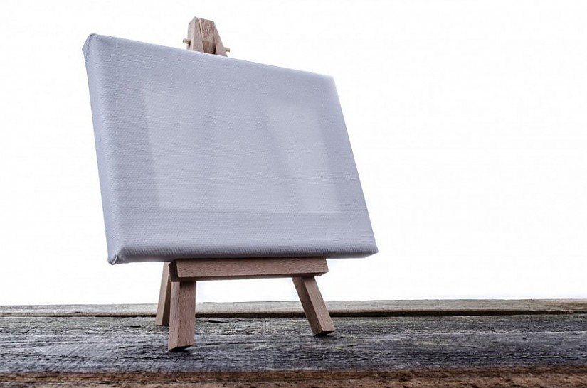 Staffelei mit Leinwand (Symbolbild), Quelle: Pixabay Staffelei mit Leinwand (Symbolbild), Quelle: Pixabay