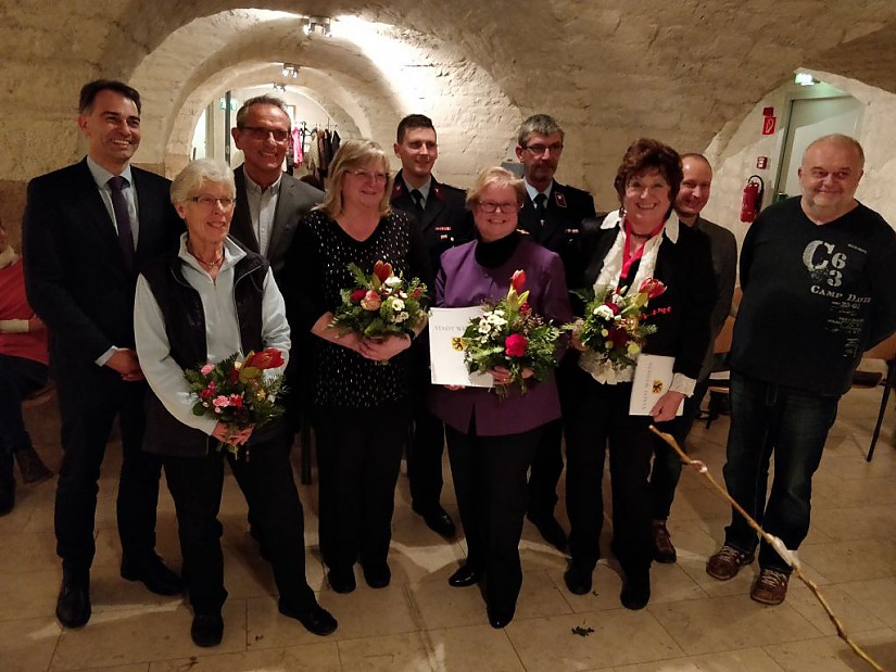 Preisträger bei der Verleihung der Ehrenamtscard 2018, Foto: Stadt Weimar Preisträger bei der Verleihung der Ehrenamtscard 2018, Foto: Stadt Weimar