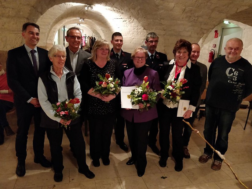 Preisträger bei der Verleihung der Ehrenamtscard 2018, Foto: Stadt Weimar