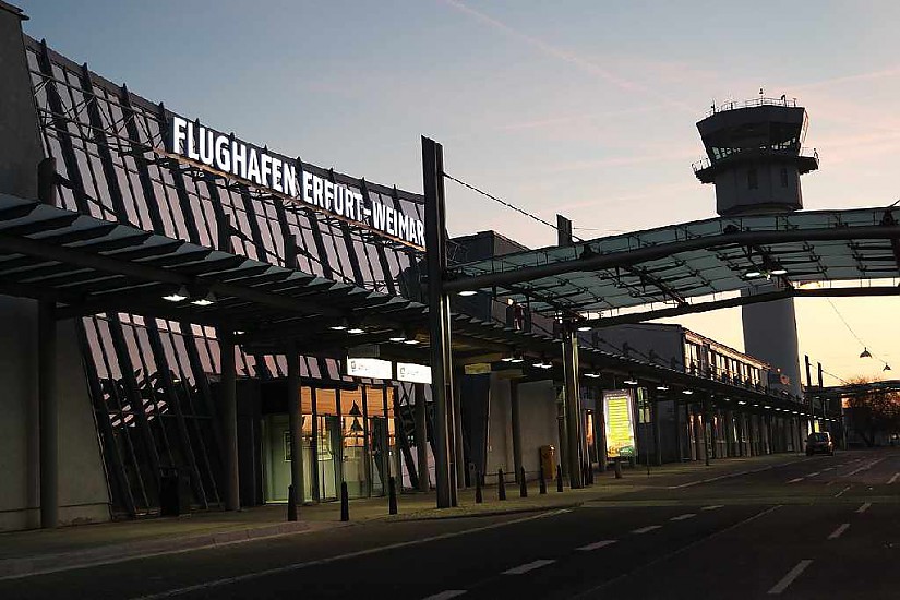Hauptterminal des Flughafens Erfurt-Weimar, Foto: www.flughafen-erfurt-weimar.de