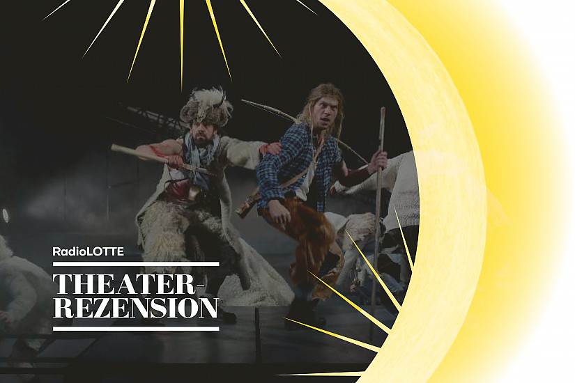 LOTTE Theater-Rezension, Grafik: Radio Lotte/ Foto: Szenenbild »Tell« © Candy Welz LOTTE Theater-Rezension, Grafik: Radio Lotte/ Foto: Szenenbild »Tell« © Candy Welz