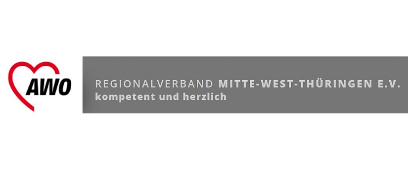 Logo: "AWO Regionalverband Mitte-West-Thüringen e.V."