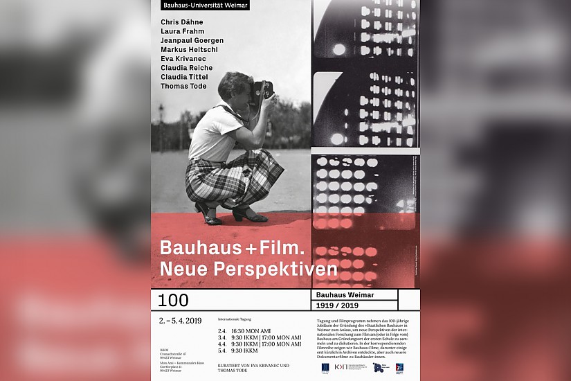 Plakat: »Bauhaus + Film. Neue Perspektiven«