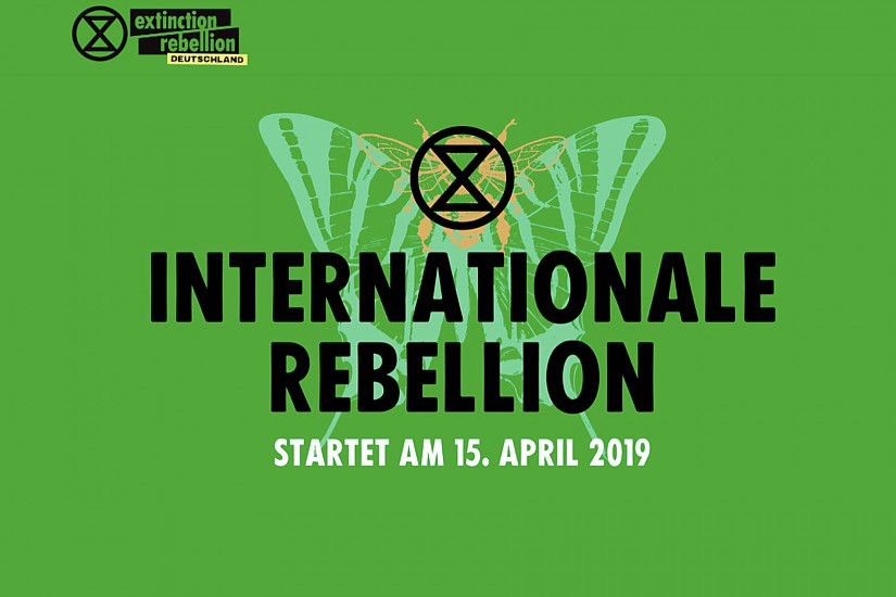 Foto/Screenshot: Umweltgruppe »Extinction Rebellion« - Website