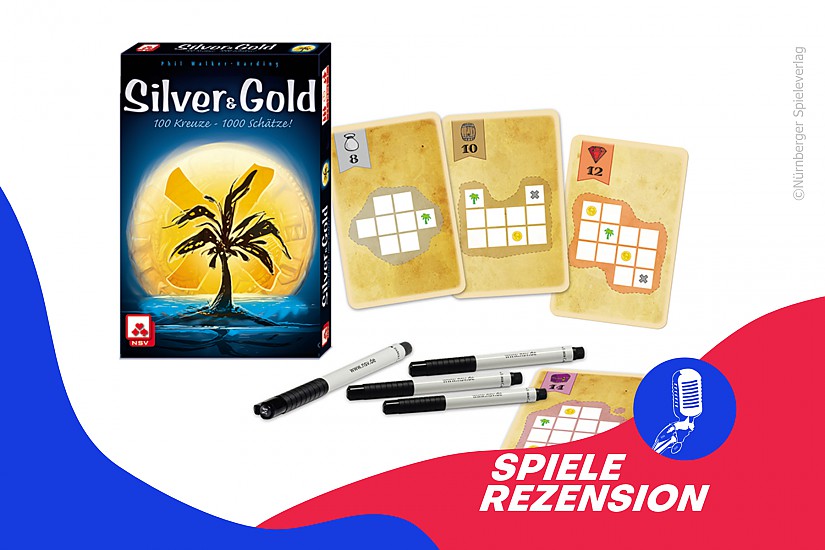 Spiele-Rezension: »Silver & Gold«, Grafik: RadioLOTTE, ©Nürnberger Spieleverlag
