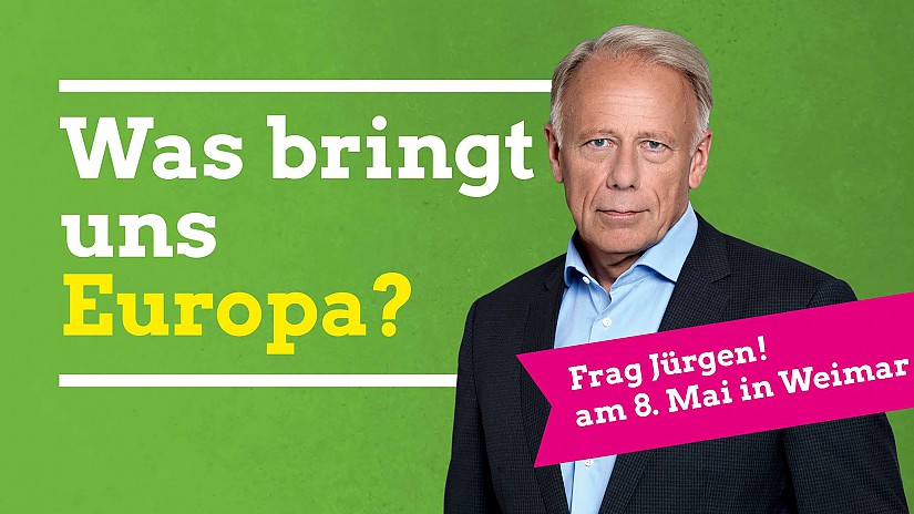 Jürgen Trittin in Weimar, Quelle: Bündnis 90 / Die Grünen Weimar Jürgen Trittin in Weimar, Quelle: Bündnis 90 / Die Grünen Weimar