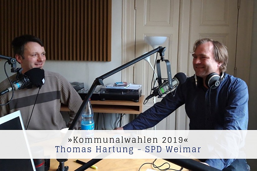 Kommunalwahl 2019: Markus Pettelkau im Gespräch mit Thomas Hartung / SPD Weimar