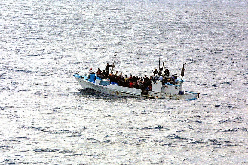 Flüchtlingsboot, Quelle: Pixabay