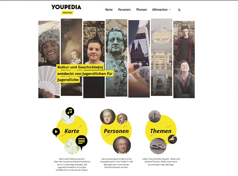 Screenshot Youpedia-Webseite Weimar Screenshot Youpedia-Webseite Weimar
