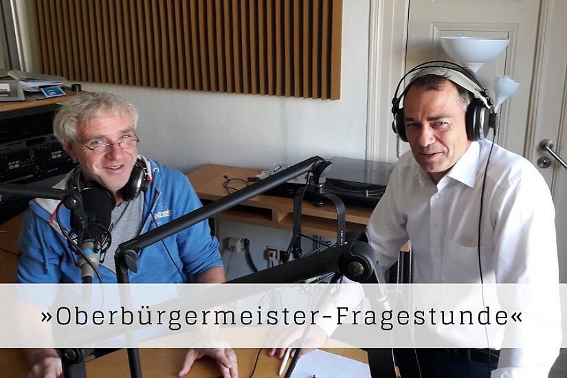 Oberbürgermeister Peter Kleine mit Shanghai Drenger zu Gast im Studio, Quelle: Radio LOTTE Oberbürgermeister Peter Kleine mit Shanghai Drenger zu Gast im Studio, Quelle: Radio LOTTE