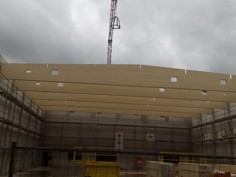 Richtfest an der Turnhalle Meyerstraße, Foto: Shanghai Drenger