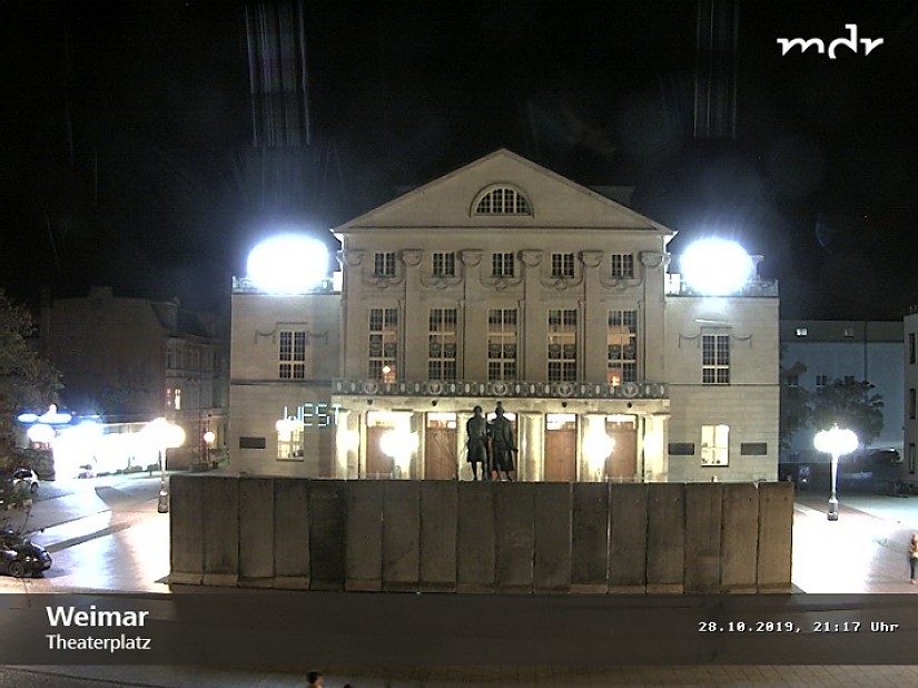 Webcam Theaterplatz Weimar vom 28.Oktober 2019