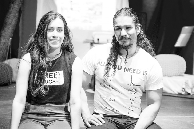 Komponisten Giordano Bruno do Nascimento und die Regisseurin Eszter Johanna Barta ©Olaf Schnürpel