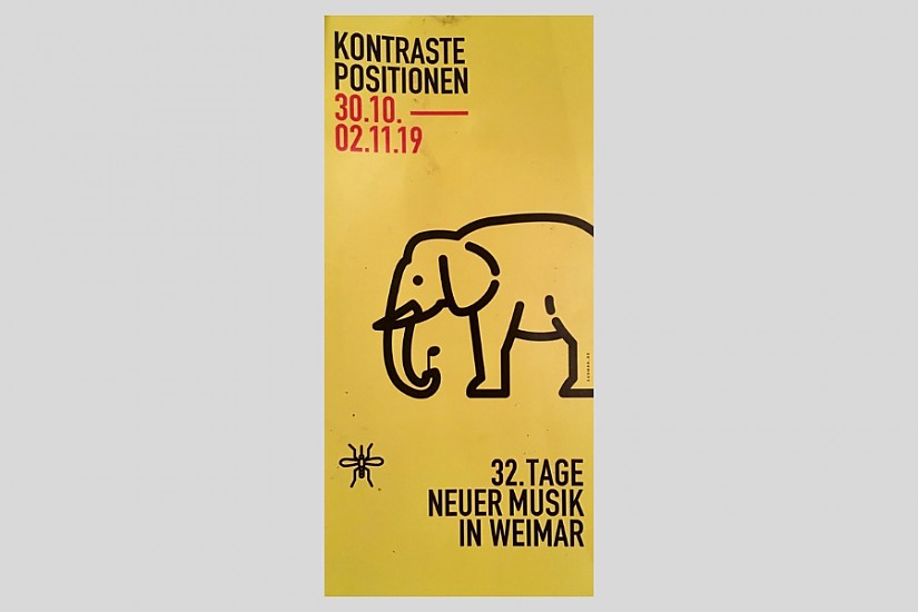 Flyer »32. Tage Neuer Musik in Weimar«