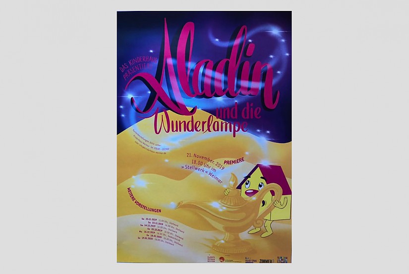 Kinderhaus Weimar - »Die Abenteuer des Aladin« - Flyer