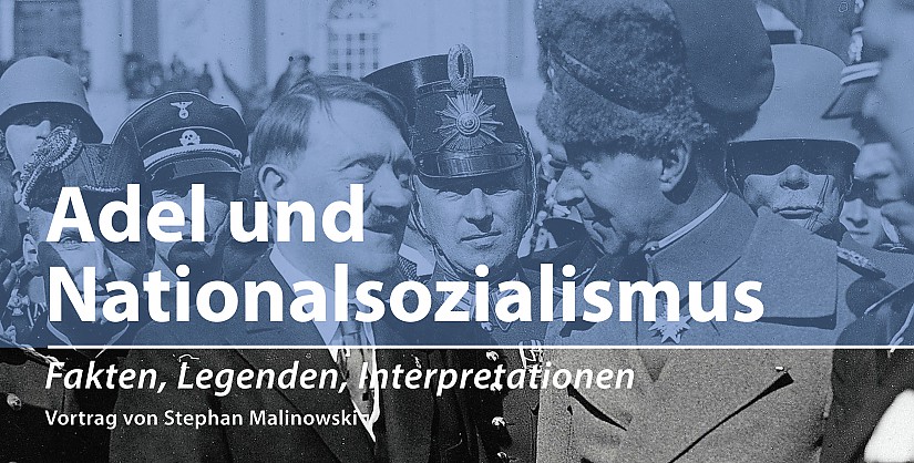 Diskussionsrunde »Adel und Nationalsozialismus« - Veranstaltungsflyer