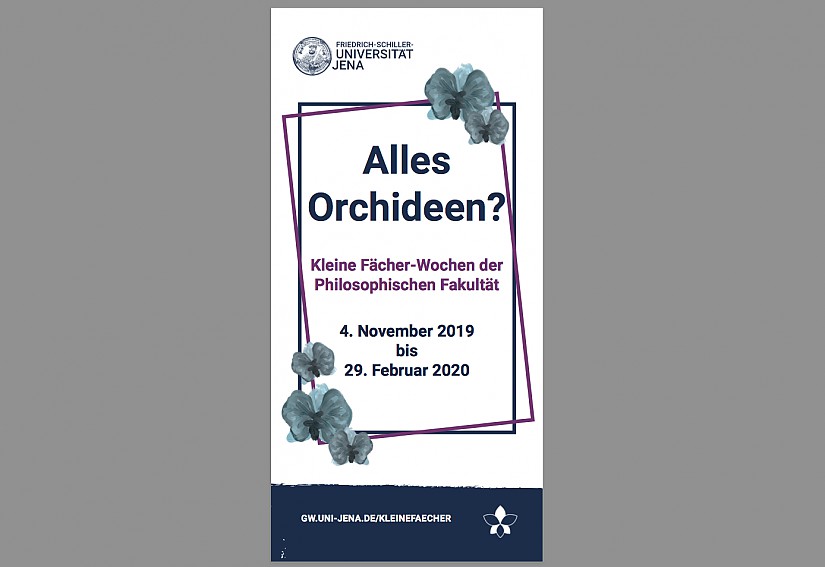 Flyer: Veranstaltungsreihe »Alles Orchideen?«