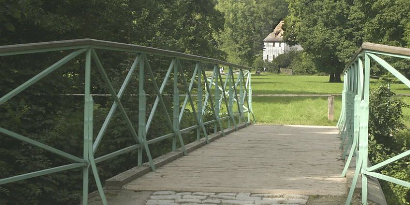 Duxbrücke im Park an der Ilm, Quelle: Klassik Stiftung Weimar Duxbrücke im Park an der Ilm, Quelle: Klassik Stiftung Weimar