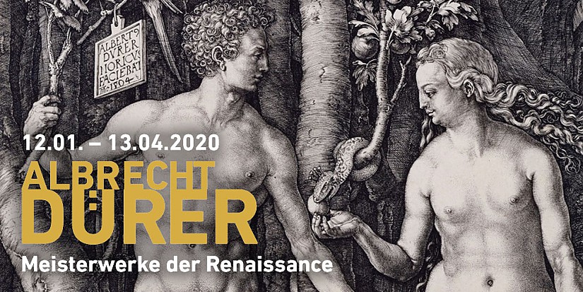 Flyer zur Ausstellung »Albrecht Dürer – Meisterwerke der Renaissance«, Quelle: Webseite des Kunsthauses  Apolda