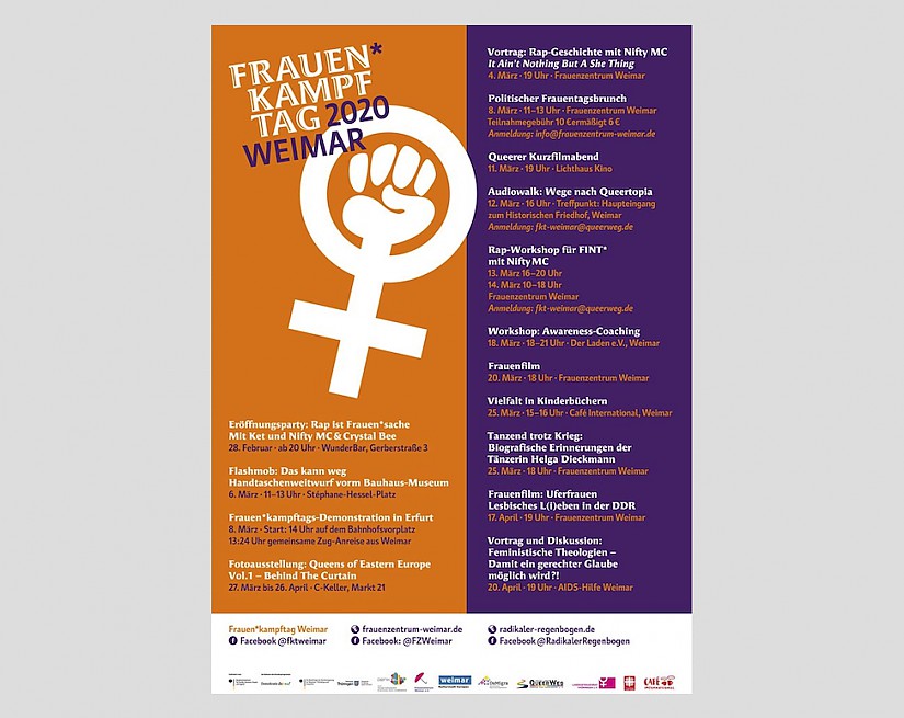 Frauenkampftag 2020 Weimar - Flyer Frauenkampftag 2020 Weimar - Flyer