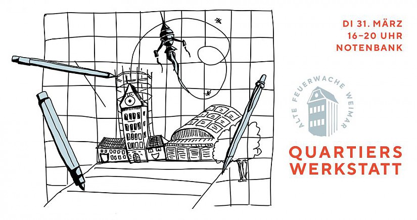 Quartierswerkstatt - Flyer, Quelle: Alte Feuerwache Weimar