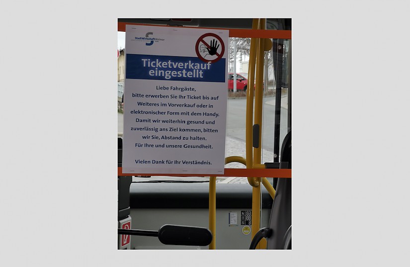 Fahrgasthinweis, Foto: Sabrina Geyersbach