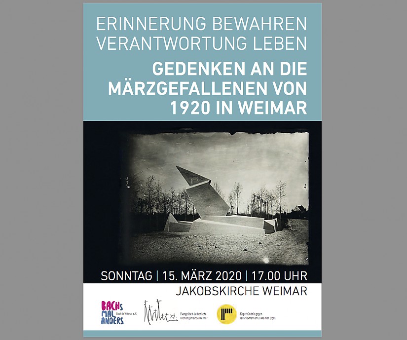 Gedenken an die Märzgefallenen von 1920 - Flyer Gedenken an die Märzgefallenen von 1920 - Flyer
