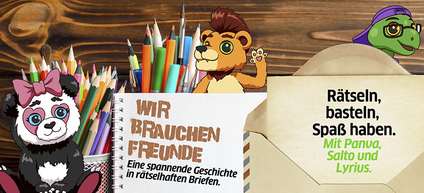 Rätsel- und Bastelprojekt »Wir brauchen Freunde« - Flyer Rätsel- und Bastelprojekt »Wir brauchen Freunde« - Flyer