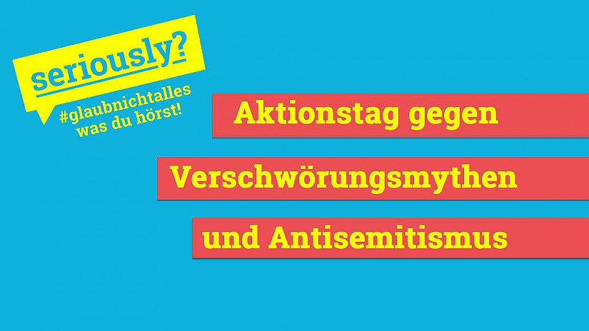 Aktionstag gegen Verschwörungstheorien und Antisemitismus - Flyer