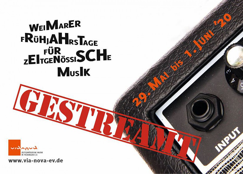 21. Weimarer Frühjahrstage für zeitgenössische Musik - Flyer 21. Weimarer Frühjahrstage für zeitgenössische Musik - Flyer