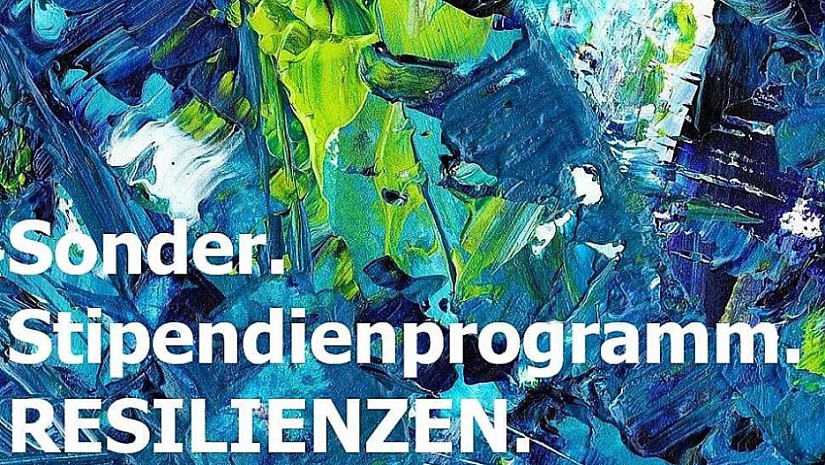 Flyer: Sonderststipendienprogramm "Resillienzen", Quelle: Kulturstiftung des Freistaats Thüringen