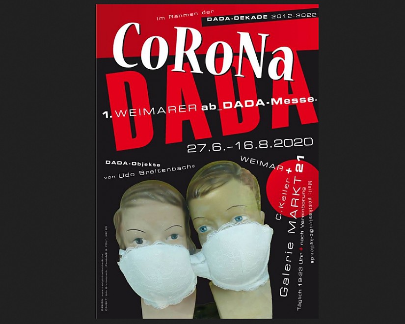 Flyer: »CoRoNa_DADA – 1. WEIMARER ab_DADA-MESSE«