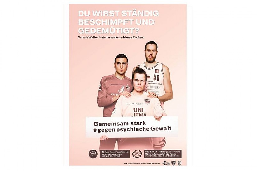 Kampagnen-Plakat: »Gemeinsam stark gegen psychische Gewalt«