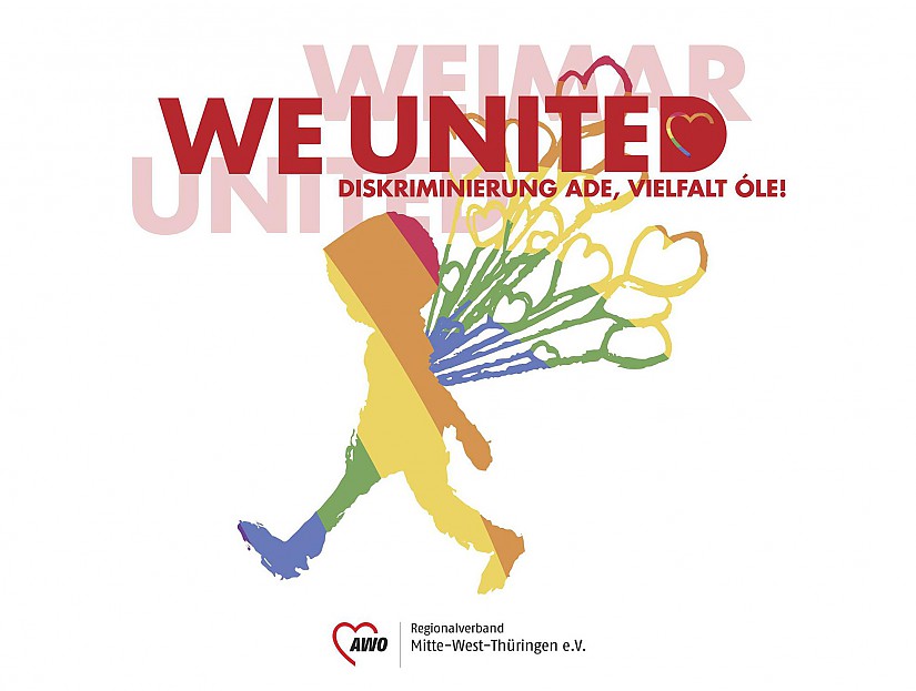 We United - Diskriminierung Ade, Vielfalt Olé - Banner