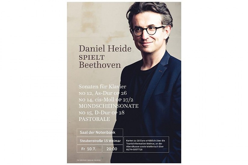 Daniel Heide spielt Beethoven - Plakat
