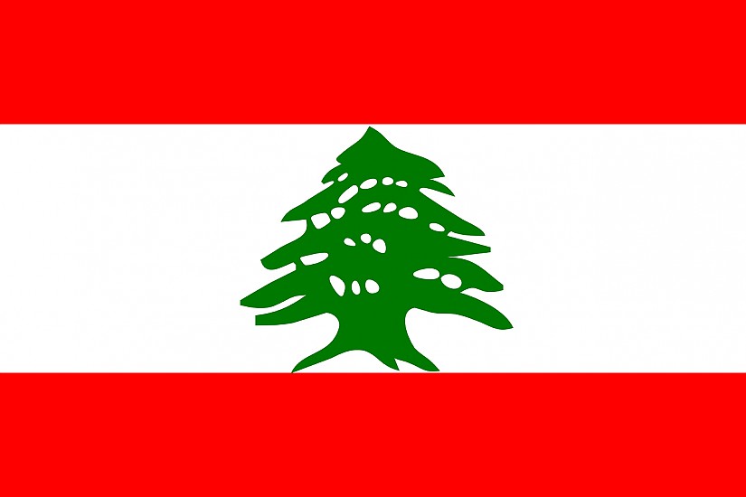 Libanon - Flagge, Quelle: Pixabay