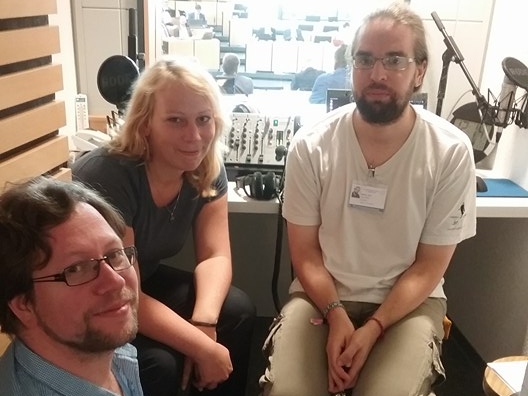 Bürgerradios senden live aus dem Landttag (Foto: Radio Lotte)