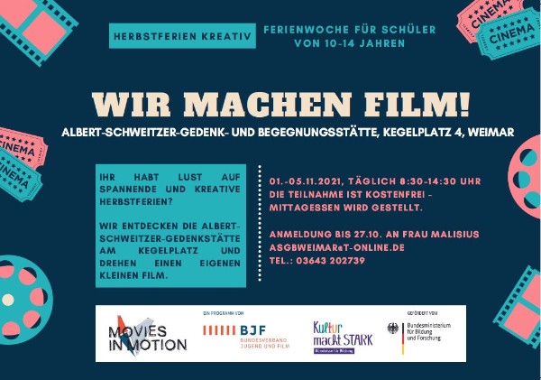 Flyer: Albert-Schweitzer-Gedenk- und Begegnungsstätte Weimar 