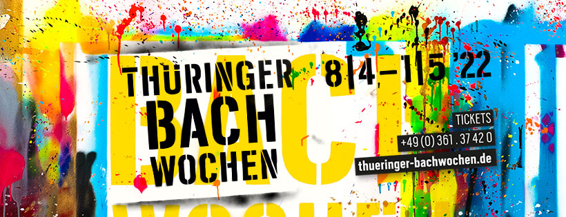 Flyer: Thüringer Bachwochen 2022