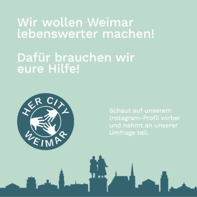 Banner: »HerCity Weimar«