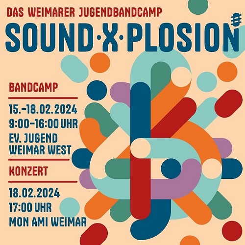 Flyer: "SoundXplosion" (Quelle: Stadtkulturdirektion, Weimar)
