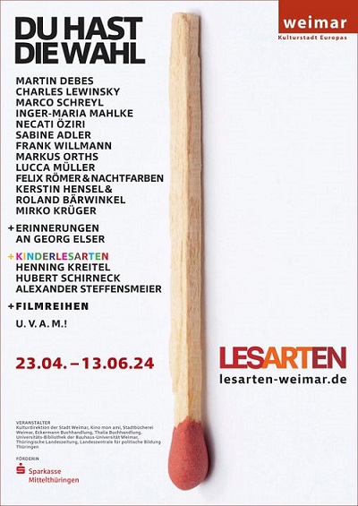 Flyer: Weimarer "LesArten" 2024 