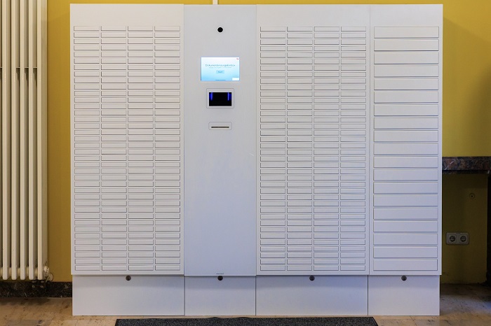 "DokuBox" in der Stadtverwaltung, Schwanseestraße (Quelle: Stadt Weimar)