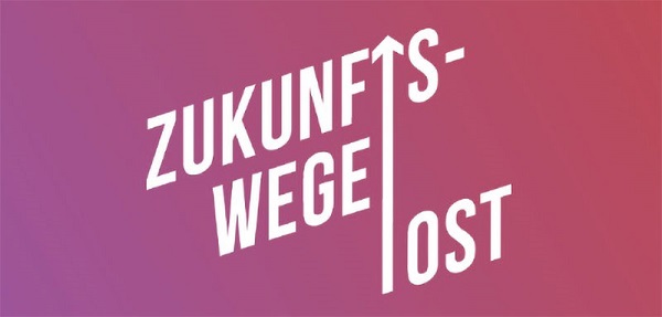 Banner: "Zukunftswege Ost" (Quelle: Bürgerstiftung Weimar)