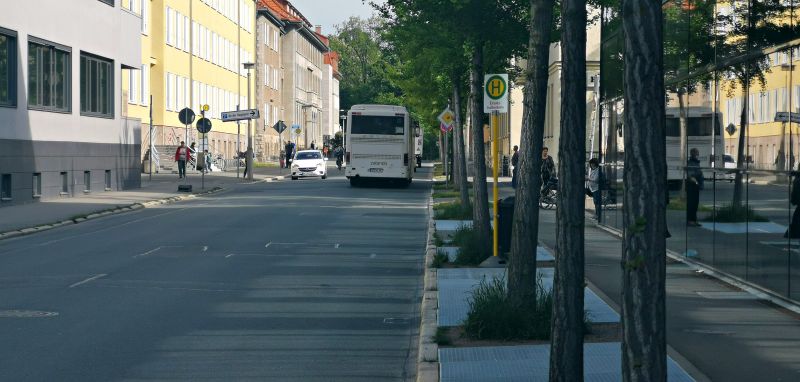 Ersatzhaltestelle Coudraystraße Ersatzhaltestelle Coudraystraße