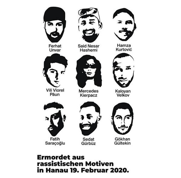 Erinnern an die Opfer von Hanau (Quelle: Verein "We United")  